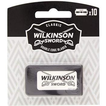 Wilkinson Sword Classic PREMIUM - Recambios de 10 Hojas de Cuchillas de Afeitar para Hombres , Afeitado Clásico Masculino , Doble Filo