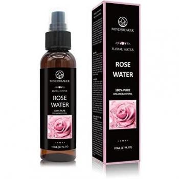 Agua de rosas orgánica: grado terapéutico, puro, búlgaro, sin hexano, sin alcohol: lo mejor para tóner facial, piel, cabello, cuidado del cuerpo, spray de viaje: rociador de niebla fina
