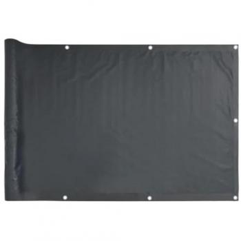 Pantalla de privacidad de jardín y balcón PVC 400x120 cm color gris antracita, perfecta para plantas y animales, múltiples usos como malla para ventilación, seguridad, ventana y jardín