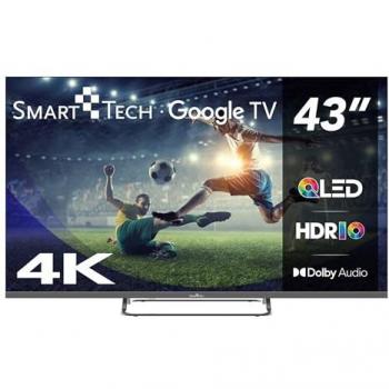 Televisor Smart Tech QLED 4K UHD 43 (109 cm) Google TV - 4xHDMI - 2xUSB - Dolby Vision - Dolby Atmos