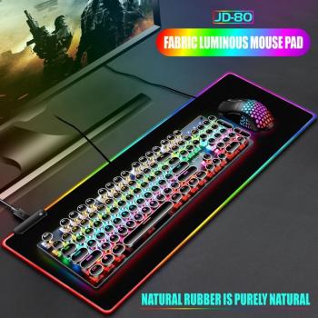 Alfombrilla de ratón gaming con iluminación RGB