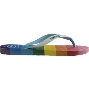 Chanclas de dedo unisex Havaianas Top Pride con diseño brasileño en color azul