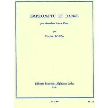 Impromptu y Danza para Saxofón Alto y Piano de Eugène Bozza