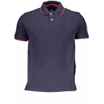 North Sails Blue Cotton Polo Shirt - XXL