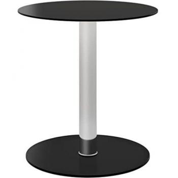 vidaXL Coffee Table Black 40 cm Tempered Glass