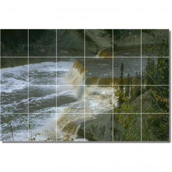 Cascadas Flipmycover easiskins Tile Mural 19. 32 x 121,92 cm con