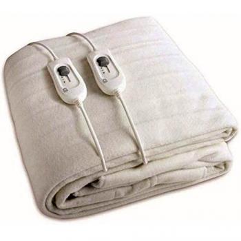 MANTA ELÉCTRICA HAEGER CONFORT SLEEP DOBLE 2*60W 3 NIVELES TEMPERATURA 2 CONTROLES DESMONTABLES 150*140CM