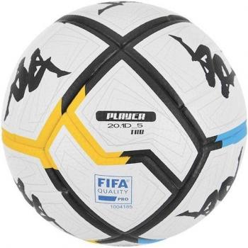 Kappa - Balón de fútbol 20.1 Player Blanco, características: diseño en color blanco, modelo 20.1, apto para uso profesional, cumple con estándares FIFA Quality Pro