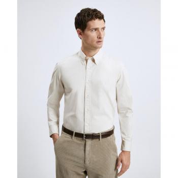 Camisa de hombre sport liso popelín manga larga Emidio Tucci