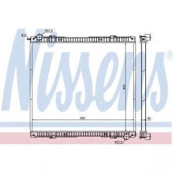 Radiador de Refrigeración del Motor NISSENS 640670