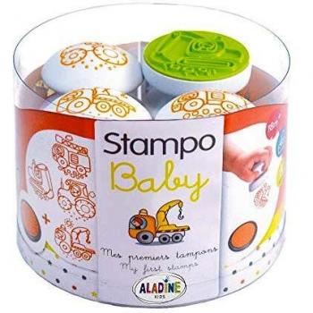 Aladine 3808 Stampominos - Lote de Sellos y tampón para Decorar