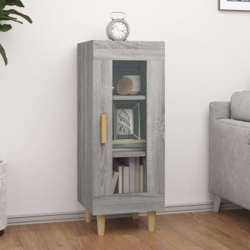 Aparador Sonoma de madera multicapa gris 34,5x34x90 cm