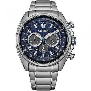 Citizen Eco-Drive Chronograph CA4560-81L Stainless Steel Blue Dial Men's Watch