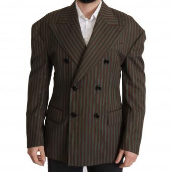 Dolce & Gabbana Multicolor Stripes Double Breasted Blazer - IT50 | L