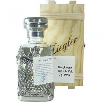 Rareza: Ziegler Bergkirsch año 1959-0.35l con cajón - brandy de cereza