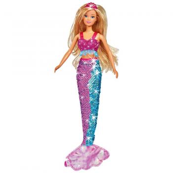 Simba 1057333 Steffi Love - Muñeca Sirena con Cola de Lentejuelas