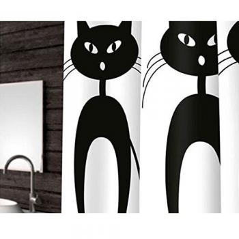 Gedy - Cortina G-Miao Blanco/Negro 240X200