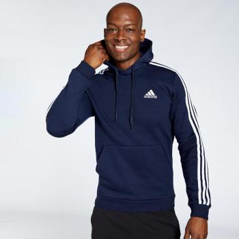 Sudadera Adidas 3 Rayas con Capucha para Hombre, Color Azul, Talla S