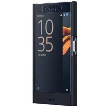 Sony - Funda con Soporte para Xperia XZ Premium, Color Negro, Modelo 1307-2499, Compatible con Products:Sony, Color Negro