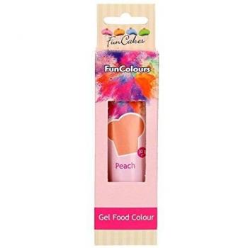 FunCakes FunColours Colorante en Gel Superconcentrado Comestible Insaboro para todo tipo de Cremas y Masas Color Peach Albaricoque 30g FC50150