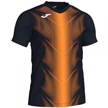 Joma Olimpia Camisetas, Niños, Negro/Naranja, XS