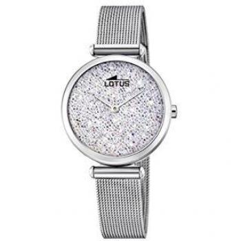 Lotus Watches Reloj Análogo clásico para Mujer de Cuarzo con Correa en Acero Inoxidable 18564/1