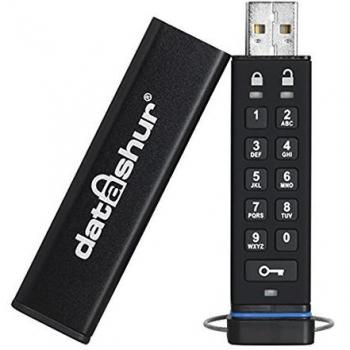 iStorage datAshur 32 GB Secure Flash Drive - Password Protected, Dust and Water Resistant, Portable, Hardware Encryption USB 2.0 IS-FL-DA-256-32