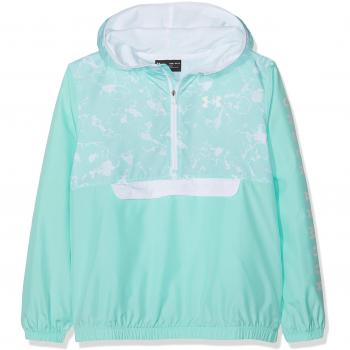 Under Armour Packable 1/2 Zip Jacket Parte Superior del Calentamiento, Niñas, Verde