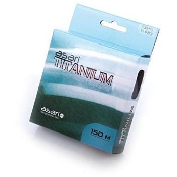 Asari - Titanium Monofilament 150, Color Verde, Talla 0.400 mm