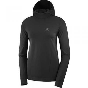SALOMON Agile Sudadera, Mujer, Black, XS