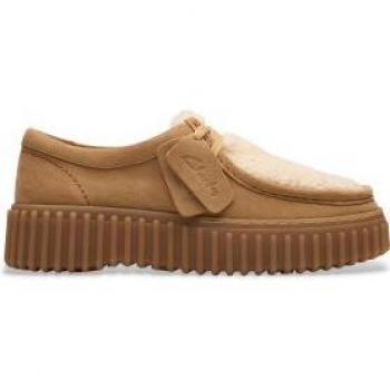 Clarks Torhill Bee Women's Casual Loafers Nubuck Brown Size 37