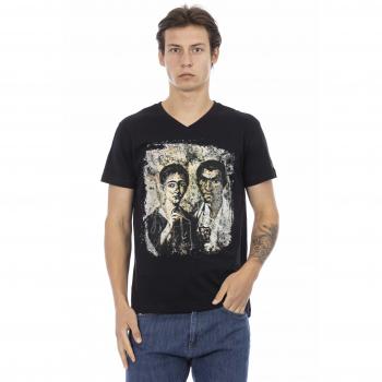 Trussardi Action Black Cotton T-Shirt - S