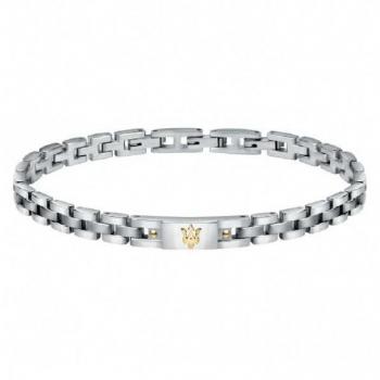 Pulsera de Acero Inoxidable para Hombre Maserati Jewels con Enchapado en Oro - JM420ATH05
