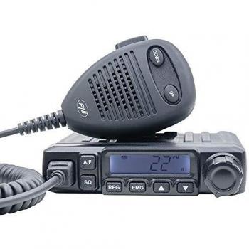 PNI Estación de Radio CB Escort HP 6500 - Estación base de radio CB, potencia de salida de 4W, recepción AM/FM, pantalla LCD retroiluminada, control de squelch automático, micrófono con