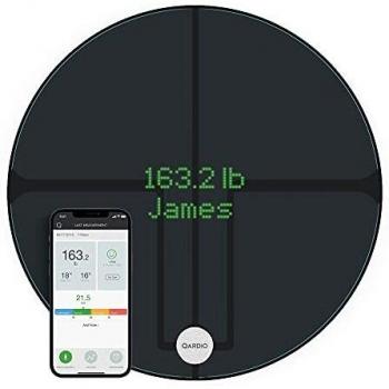 Qardio BASE 2 Volcanic Black Smart Body Analyzer Scale