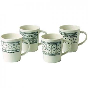 Royal Doulton Taza 4 pc Set, Color Gris, Juego de 4