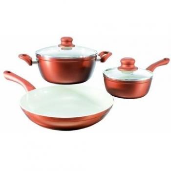 TV Unser Original 04913200118 Bratmaxx Ceramic Plus - Juego de Ollas Y Sartenes de Cerámica