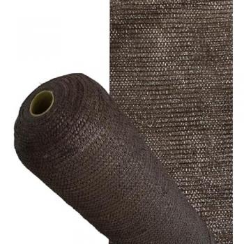 Malla Sombreo PRO Marrón Rollo 4 x 50 Metros - Reduce Radiación, Protección Jardín y Terraza, Regula Temperatura