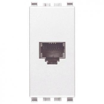 Presa telefónica Vimar Eikon RJ11 6/4 Blanca 20320.B