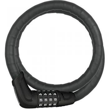 Abus Tresorflex 6615C/85/15 Black Steel Cable Lock with Combination Security
