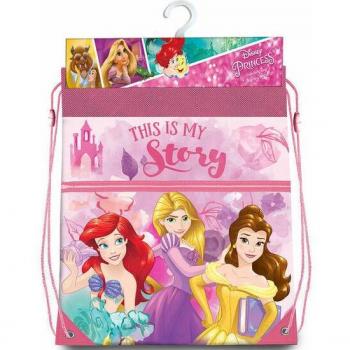 Bolsa Saco Grande de Princesas Disney 41cm - Kids Licensing