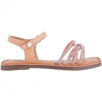 Sandalias de niña Gioseppo Piel Rosa con Cristales Lixy