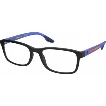 Prada Linea Rossa PS09OV 15C1O1 Gafas Armazones Recetados para Hombre Negras 55