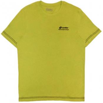 Camiseta de Manga Corta Hombre Lotto Brett Amarillo Verde limón