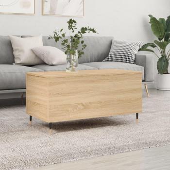 Mesa de centro Sonoma de madera multicapa 90x44,5x45 cm color roble