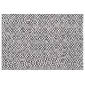 Alfombra Gris 70 % algodón 30 % Poliéster 160 x 230 cm