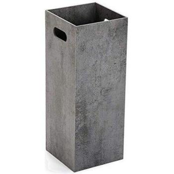 Paraguero Moderno de Madera Gris Heinsberg - 53 x 20,5 x 20,5 cm - Cubos de Almacenaje sin Tapa