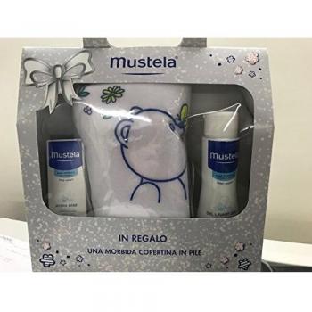Mustela Presentation Box Cleaner + Face Cream + Fleece Blanket