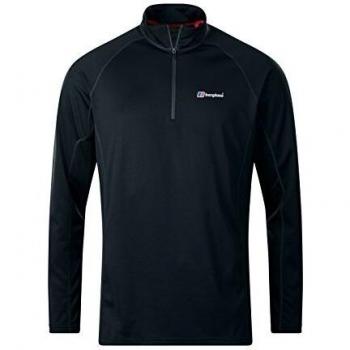 Berghaus 422161BP6 Camiseta de Manga Larga, Hombre, Black/Black, XL
