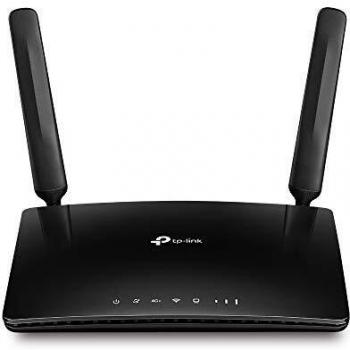 TP-Link Archer MR600 Router 4G + Advanced LTE CAT6, Wi-Fi AC1200 5GHz & 2.4GHz, 4 Puertos Gigabit, 2 Antenas Desmontables, MicroSIM, Compatible con Todos los operadores, Versión 2.0, Negro